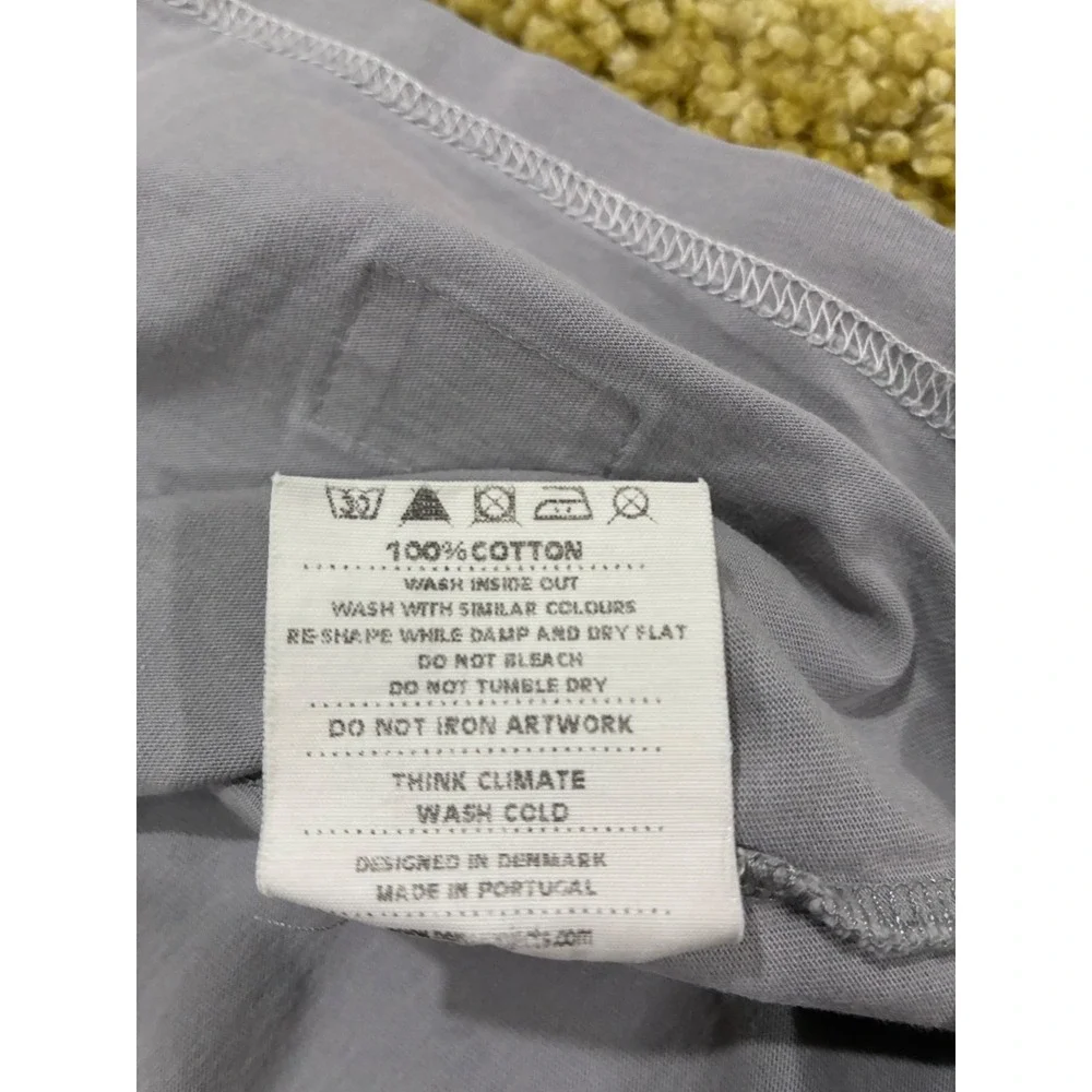 Norse Projects x Daniel Frost Coffee Graphic T-Shirt Mens Medium Grey Purple - Picture 6 of 7